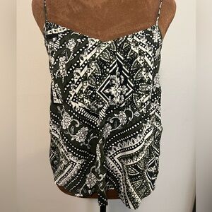 Billabong Black and White Floral Camisole